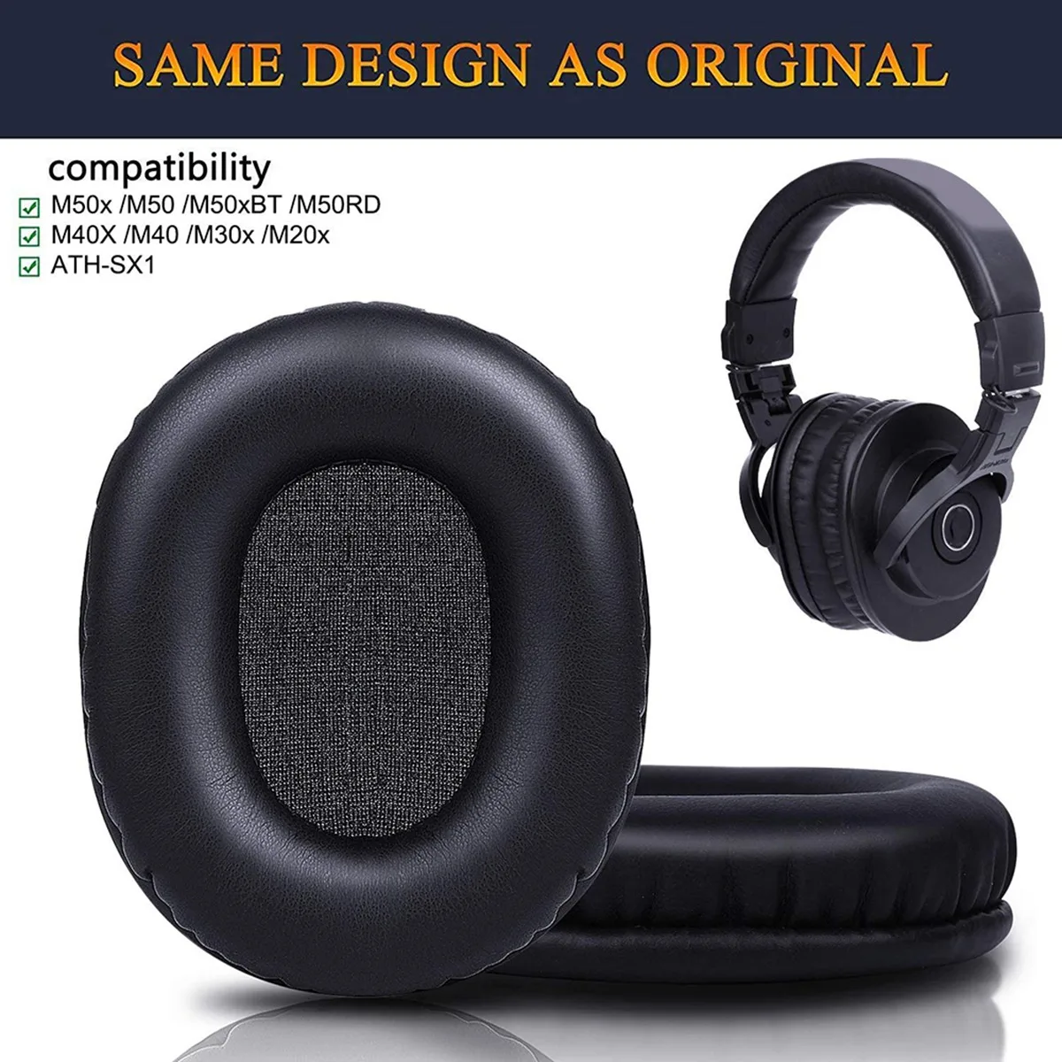 M50X Replacement Earpads Compa - Audio Technica Headphone Ath-M20X recension och pris